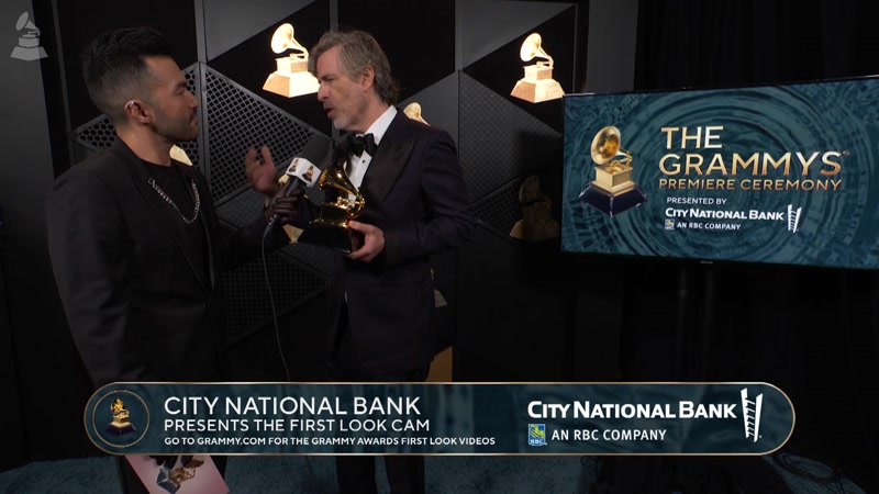 Watch: Brett Morgen Discusses His GRAMMY Win For Best Music Film For 'Moonage Daydream' At The CNB "First Look" Cam At The 2024 GRAMMYs Premiere Ceremony