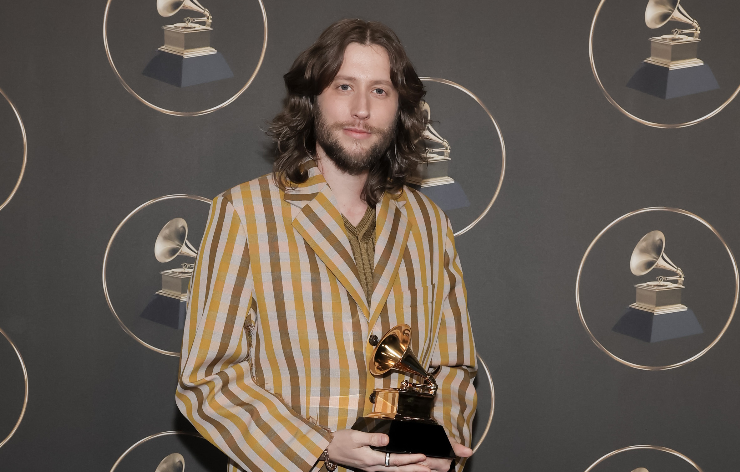 Watch: Ludwig Göransson Discusses His GRAMMY Win For 'Oppenheimer' At The CNB "First Look" Cam At The 2024 GRAMMYs Premiere Ceremony